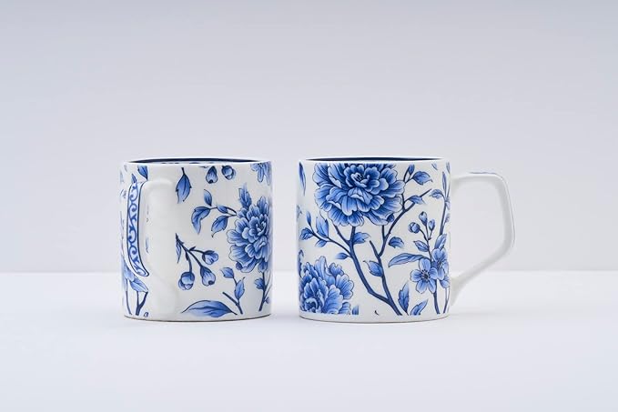 Sapphire Bloom Tea &amp; Coffee Cups