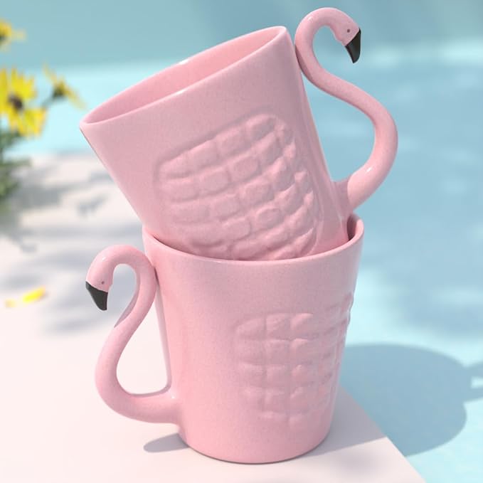 Earth Store Pink Flamingo Ceramic Coffee Mug