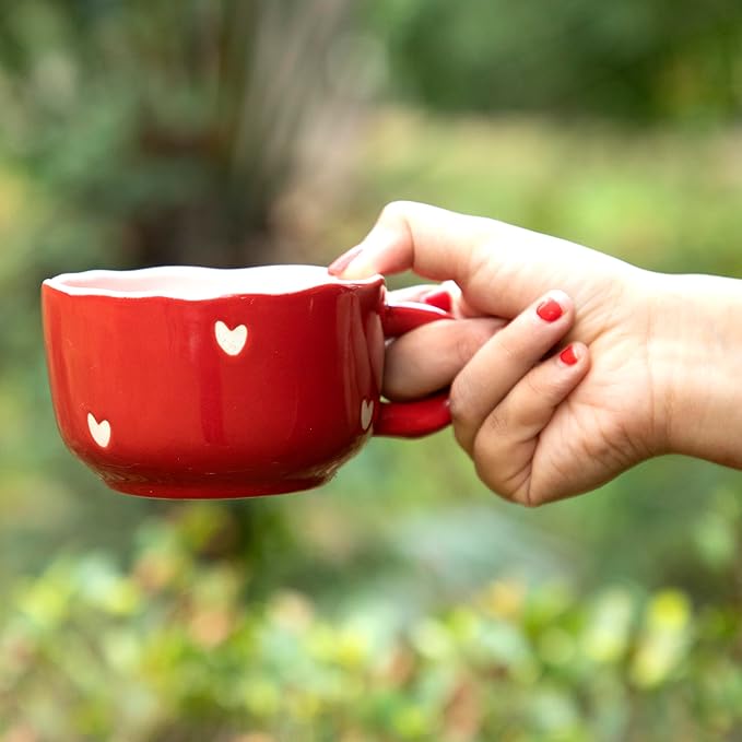 Wide Heart Mug